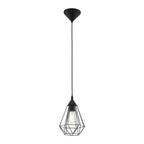 94187 Tarbes 1-Light Black Geometric Pendant