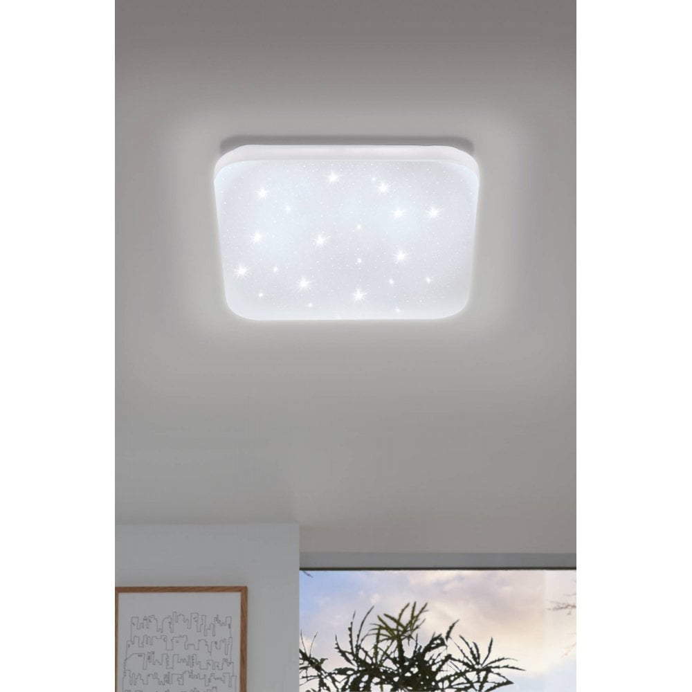 97881 Frania-S LED Square Crystal effect Wall/Ceiling Light