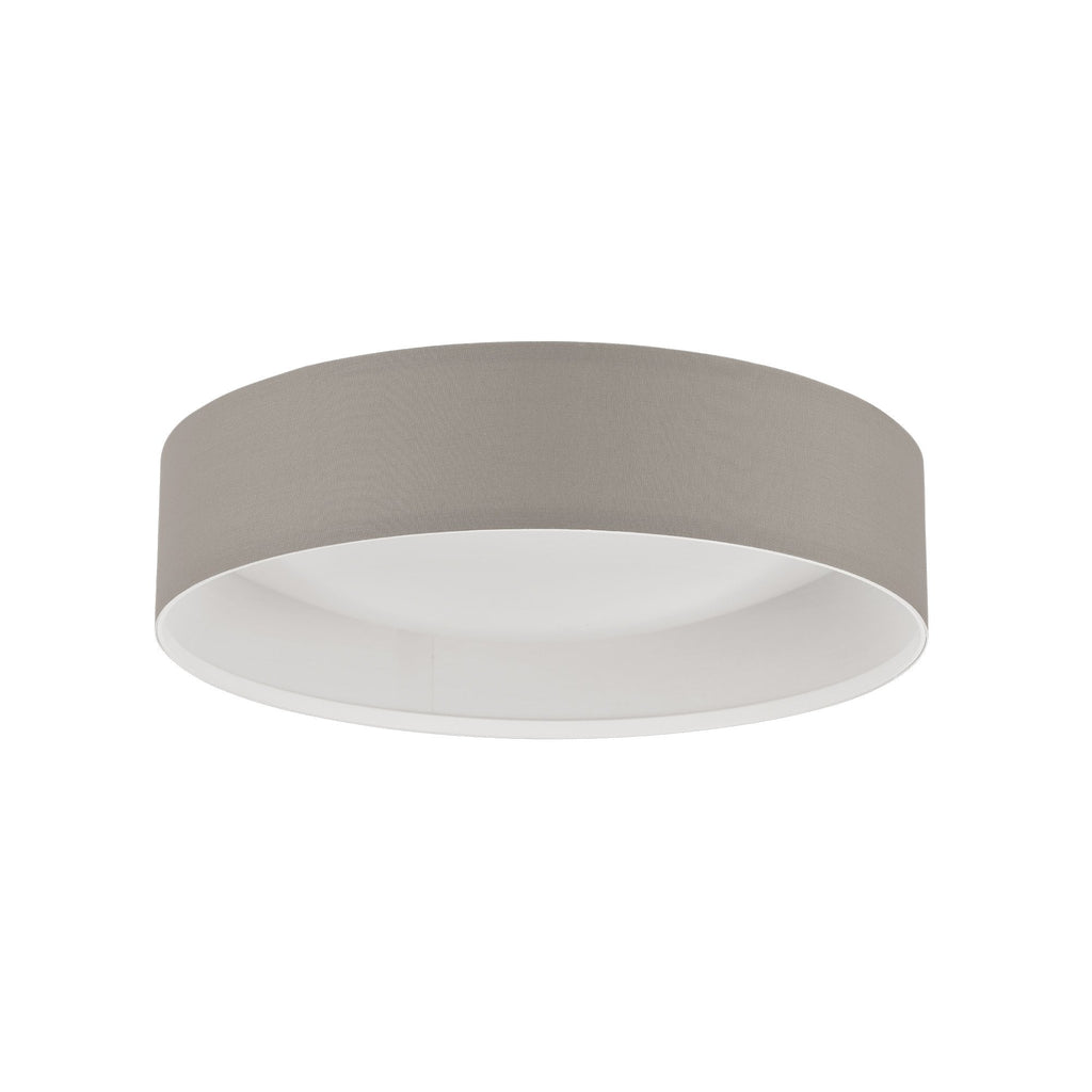 31589 Pasteri 1-Light Taupe Fabric LED Ceiling Light