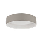 31589 Pasteri 1-Light Taupe Fabric LED Ceiling Light