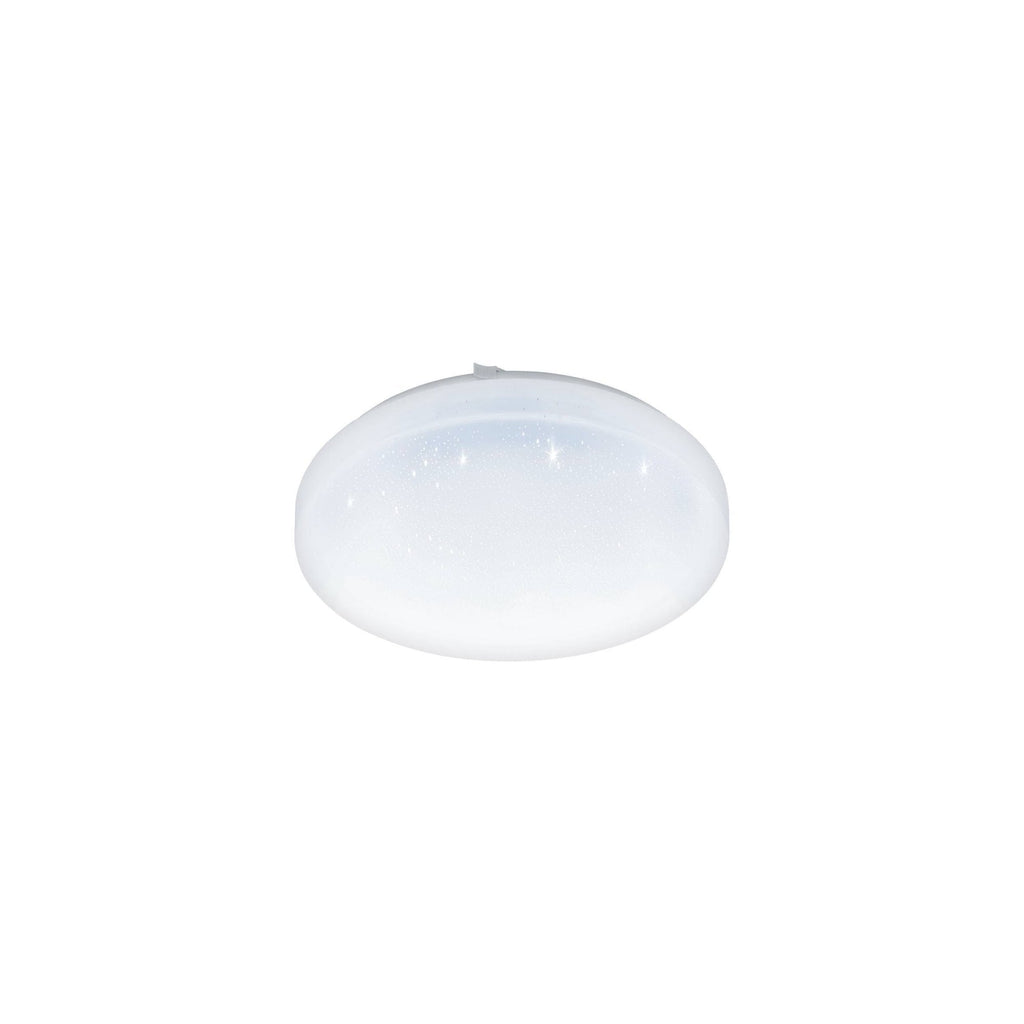 97877 Frania-S Rounded White Crystal Effect Wall/Ceiling Light