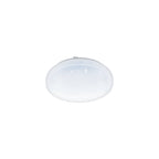 97877 Frania-S Rounded White Crystal Effect Wall/Ceiling Light