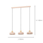 900431 Valdiola Sandy Pink 3-light Pendant