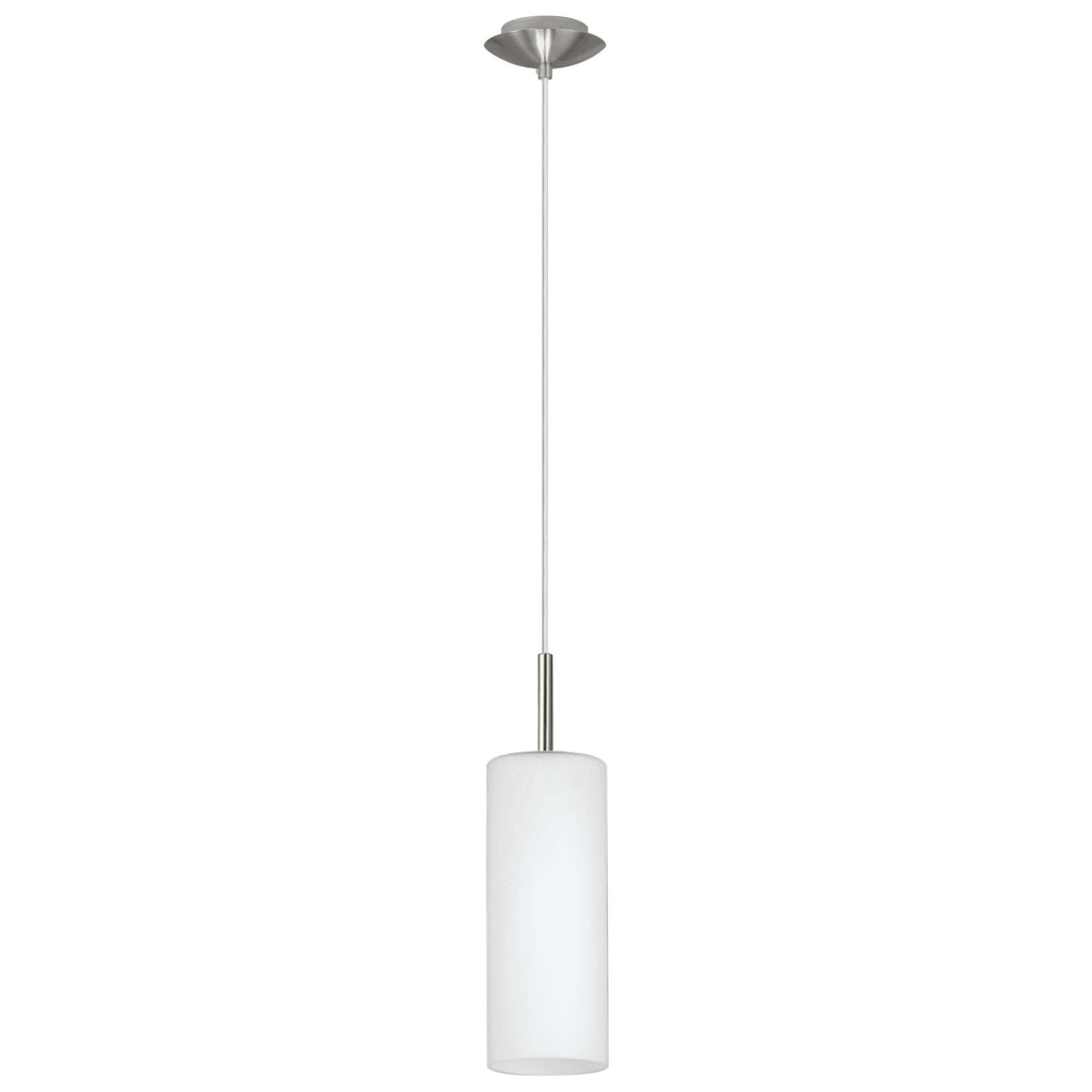 85977 Troy 3 White / Nickel-Matt Single Pendant