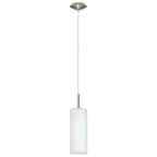 85977 Troy 3 White / Nickel-Matt Single Pendant