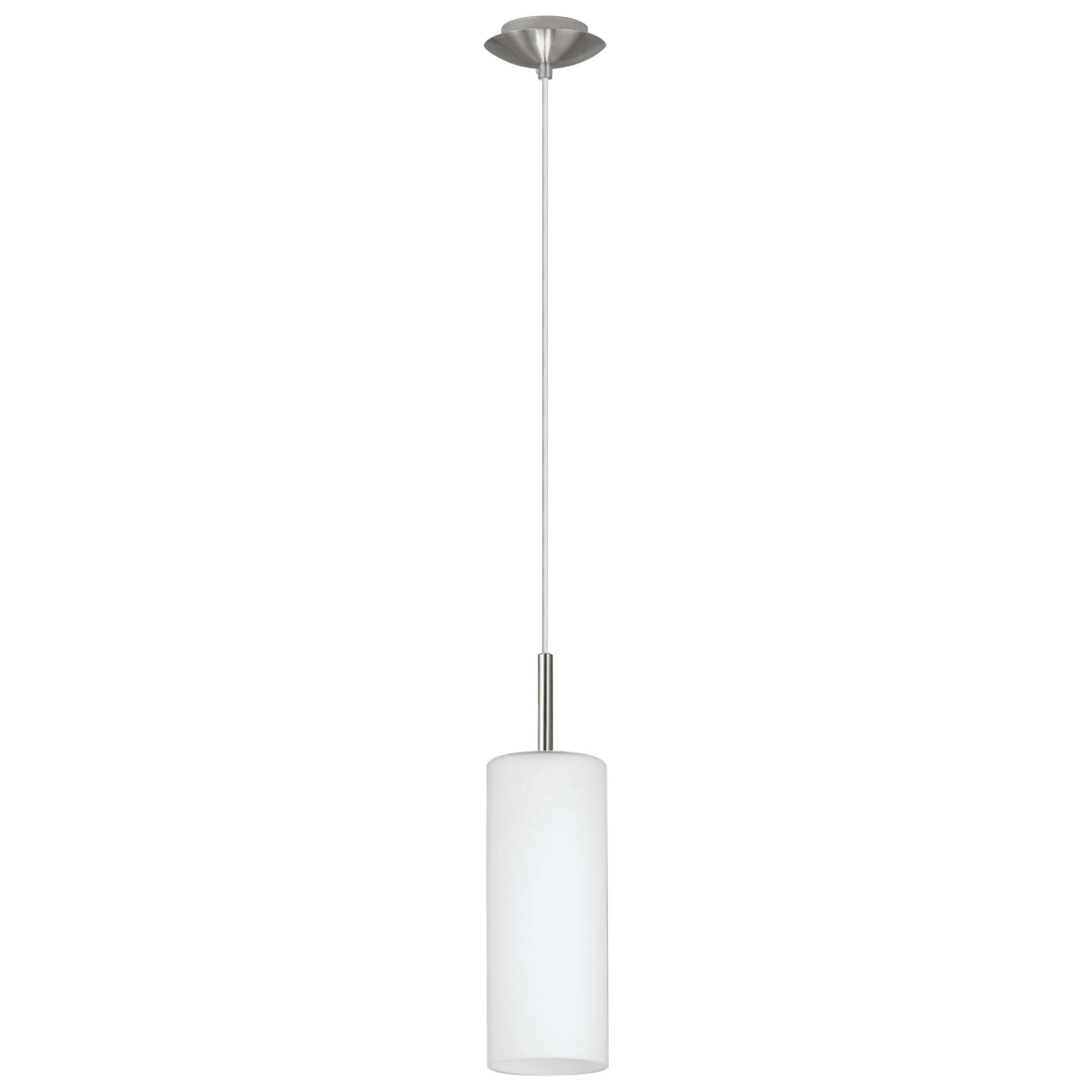 85977 Troy 3 White / Nickel-Matt Single Pendant