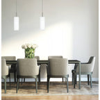 85977 Troy 3 White / Nickel-Matt Single Pendant