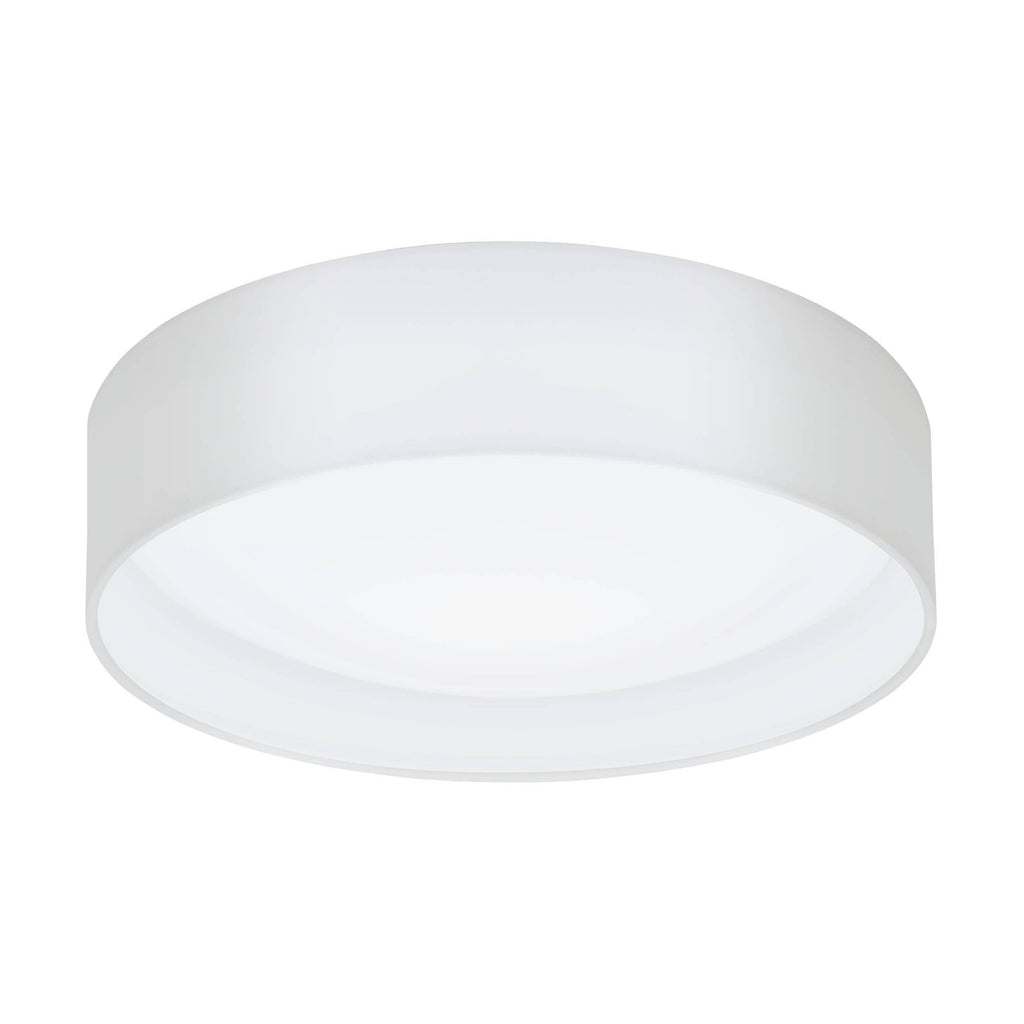 31588 Pasteri 1-Light White Fabric LED Ceiling Light