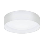 31588 Pasteri 1-Light White Fabric LED Ceiling Light