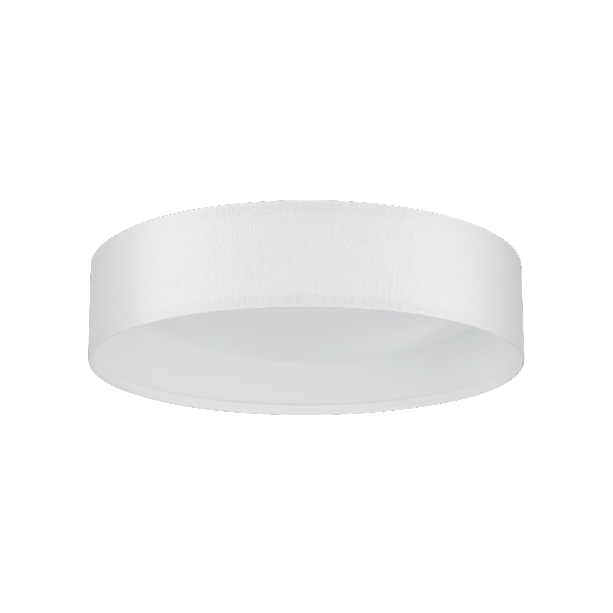 31588 Pasteri 1-Light White Fabric LED Ceiling Light