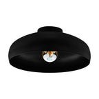 43637 Mogano 1-Light Vintage Black Ceiling Light