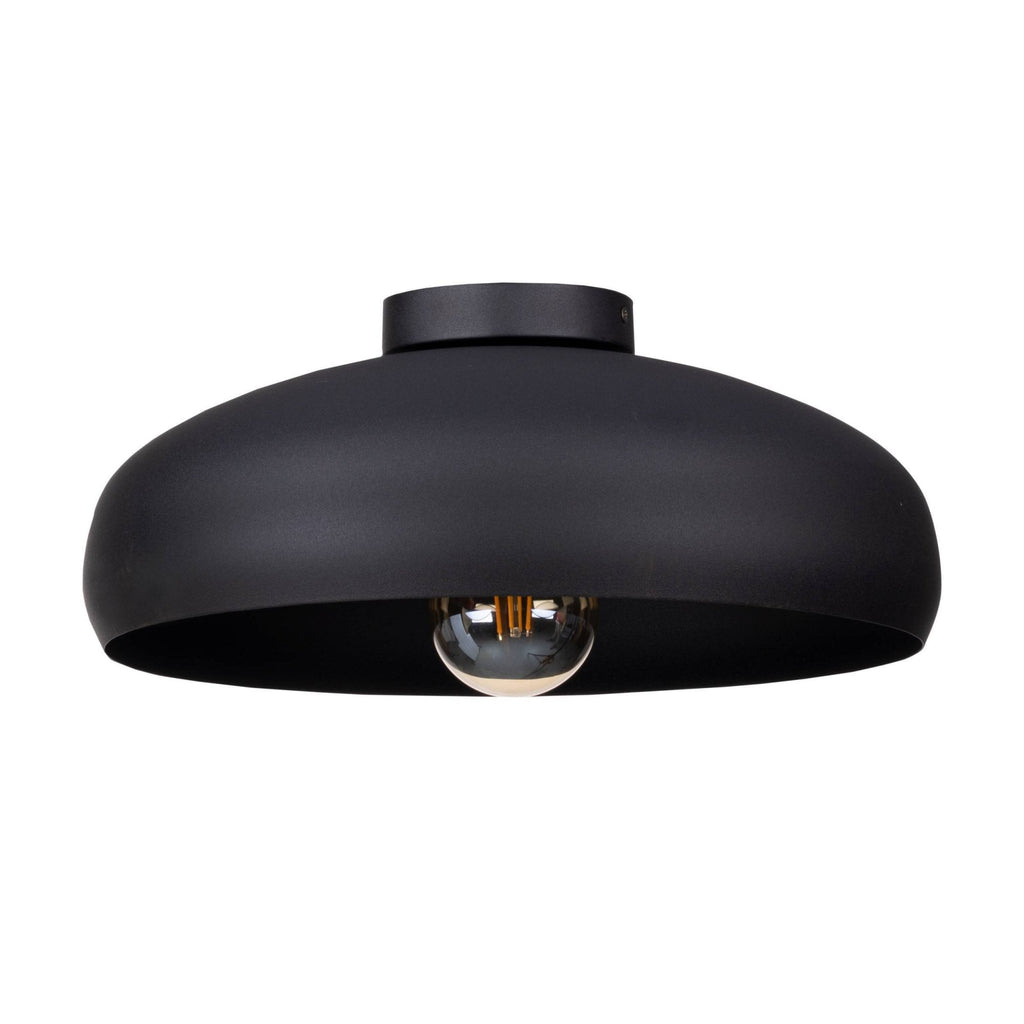 43637 Mogano 1-Light Vintage Black Ceiling Light