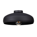 43637 Mogano 1-Light Vintage Black Ceiling Light