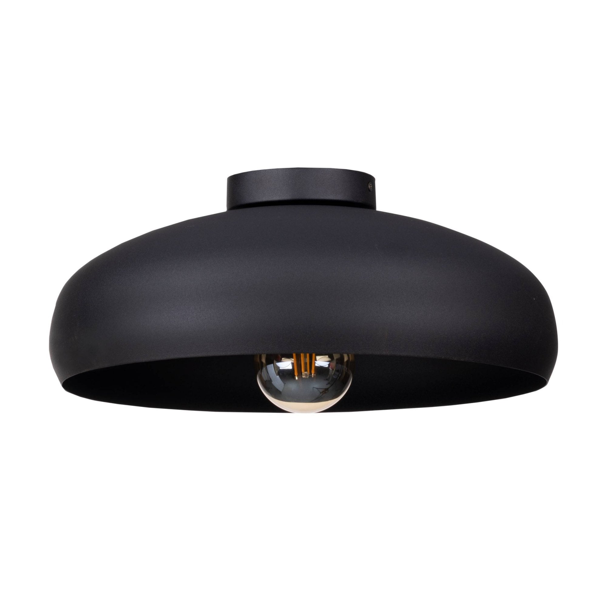 43637 Mogano 1-Light Vintage Black Ceiling Light