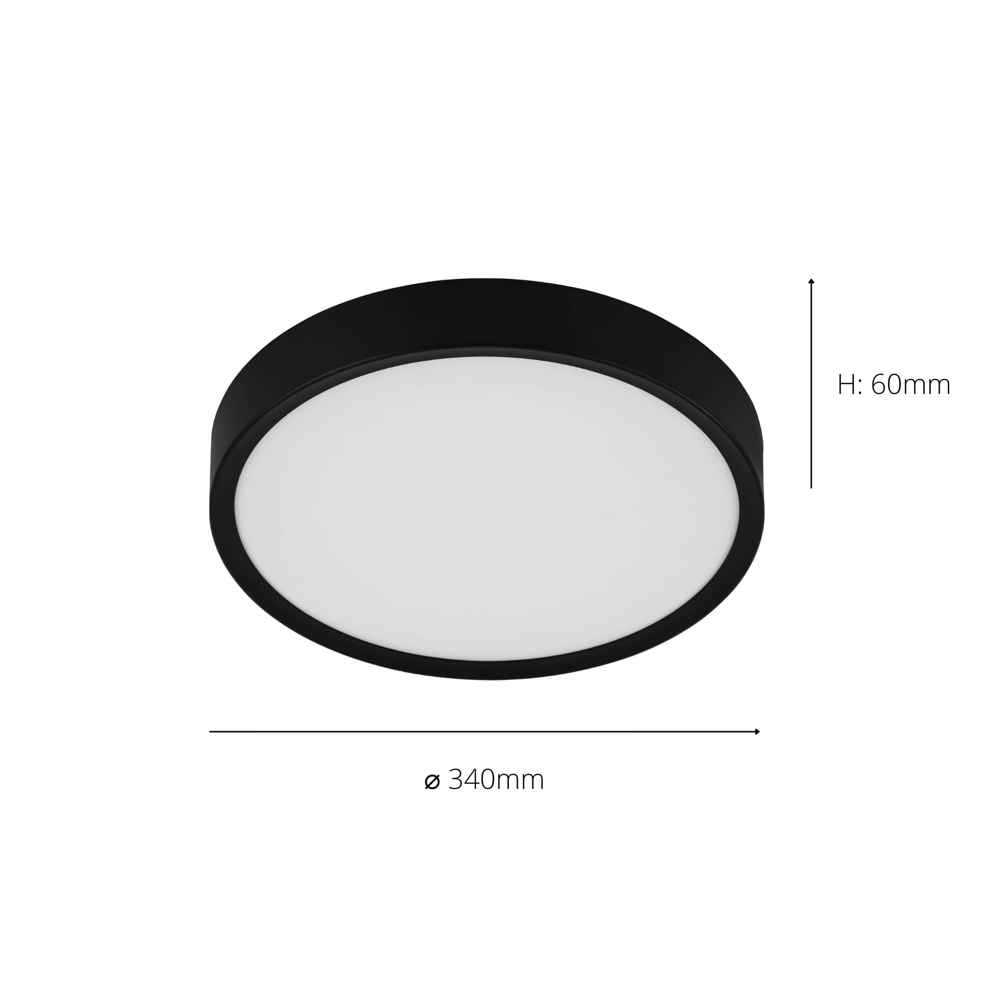 98603 Musurita Black LED Ceiling Light