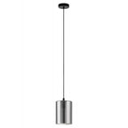 98585 Cadaques 1 1-Light Smoked Black Glass Single Pendant