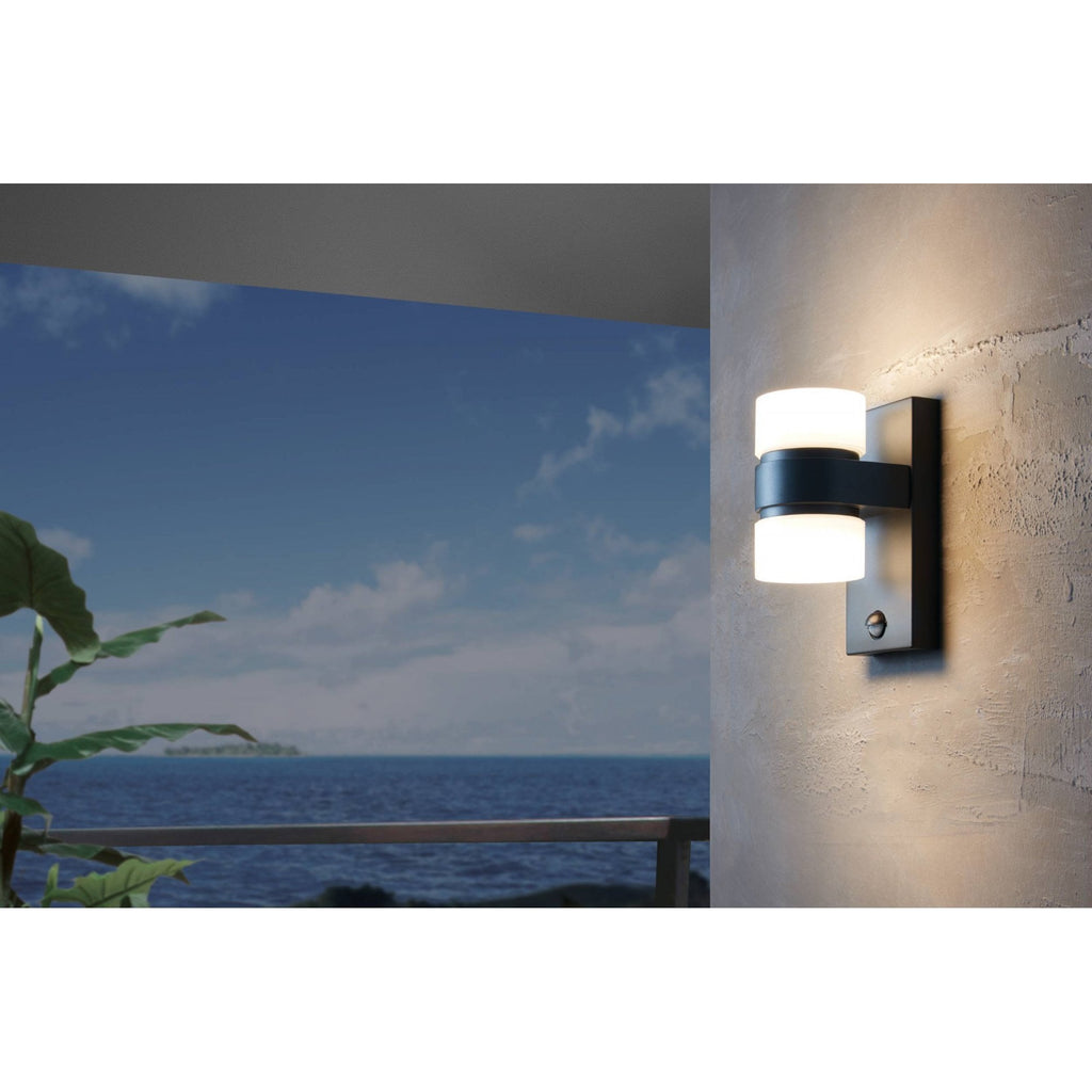96276 Atollari 2-Light Modern Exterior Wall Light With Sensor