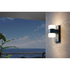 96276 Atollari 2-Light Modern Exterior Wall Light With Sensor