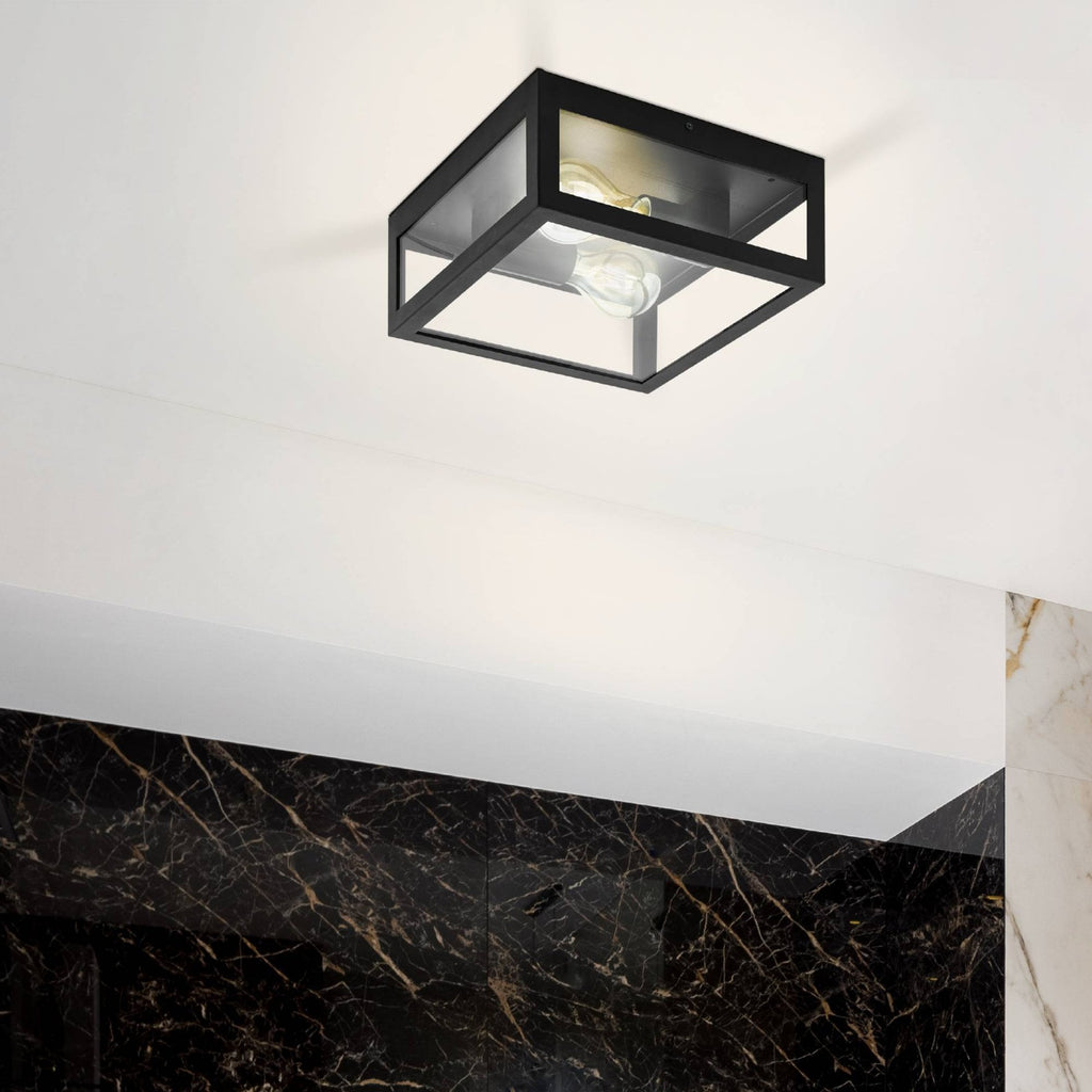 99122 Amezola 2-Light Caged Wall or Ceiling Light