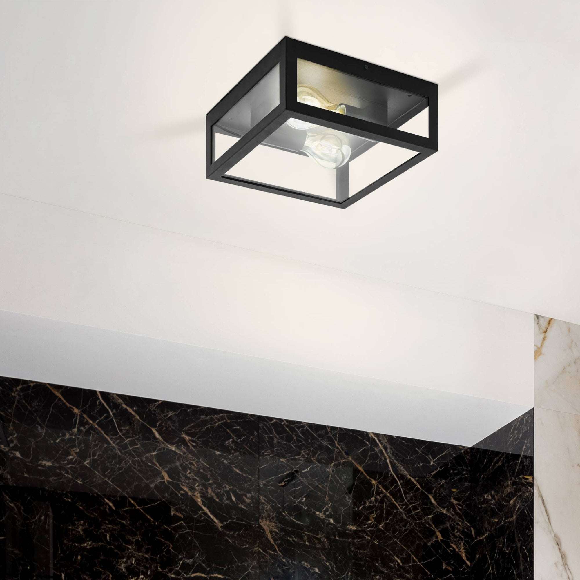 99122 Amezola 2-Light Caged Wall or Ceiling Light