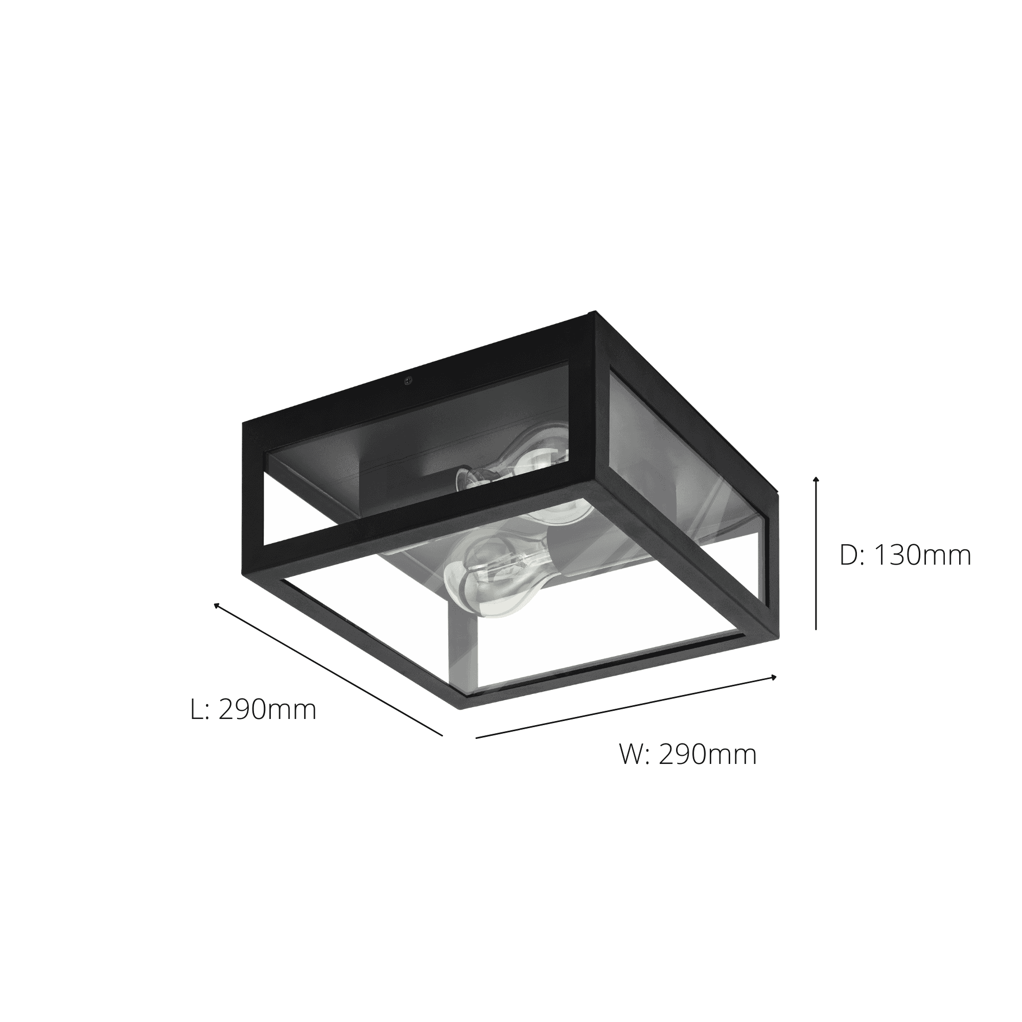 99122 Amezola 2-Light Caged Wall or Ceiling Light