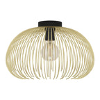 900165 Venezuela Spherical Gold & Black Ceiling Light