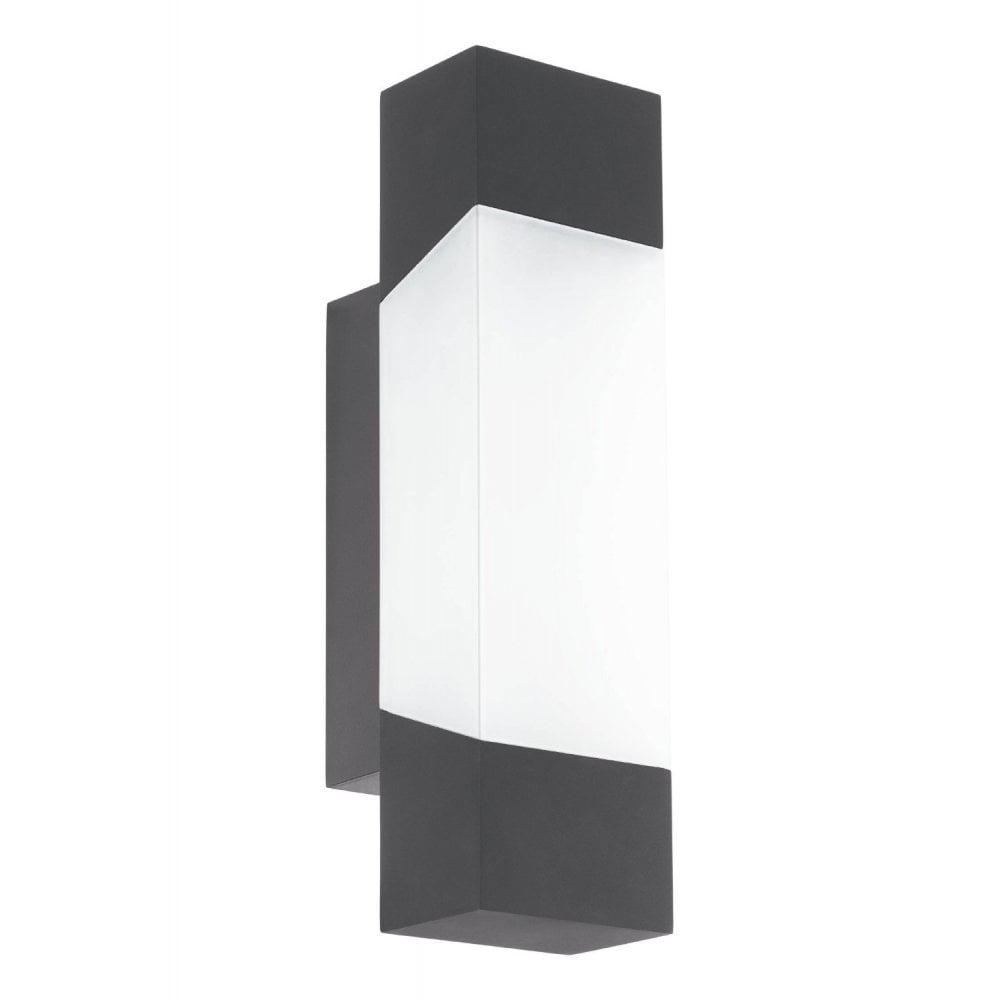 97222 Gorzano LED Anthracite/Satin Glass Exterior Wall Light