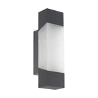 97222 Gorzano LED Anthracite/Satin Glass Exterior Wall Light
