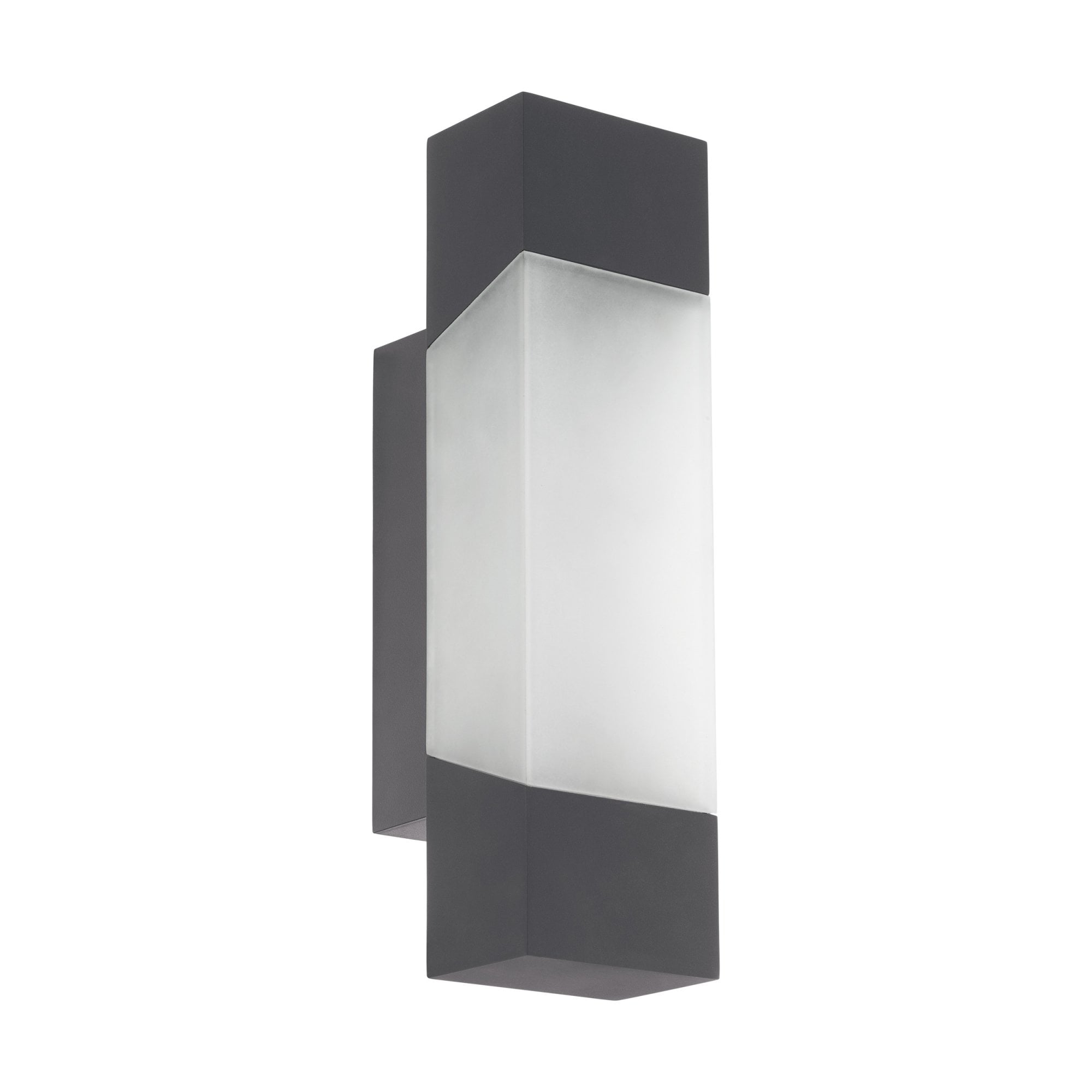 97222 Gorzano LED Anthracite/Satin Glass Exterior Wall Light