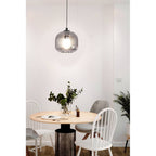 99371 Mantunalle Smoked Glass Single Pendant