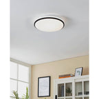 900366 Pinetto LED White/Black Circular Ceiling Light