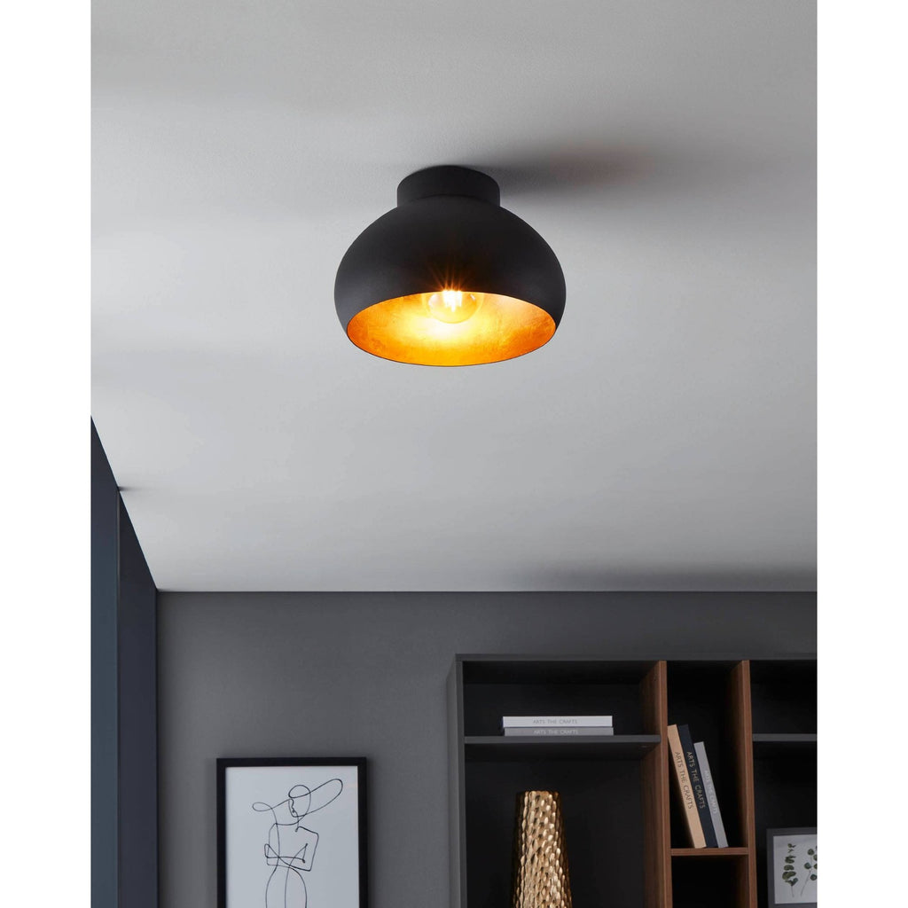 900554 Mogano 2 280 Black/Gold Ceiling Light