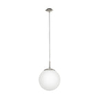 85261 Rondo 200 Opal & Nickel Matt Single Pendant