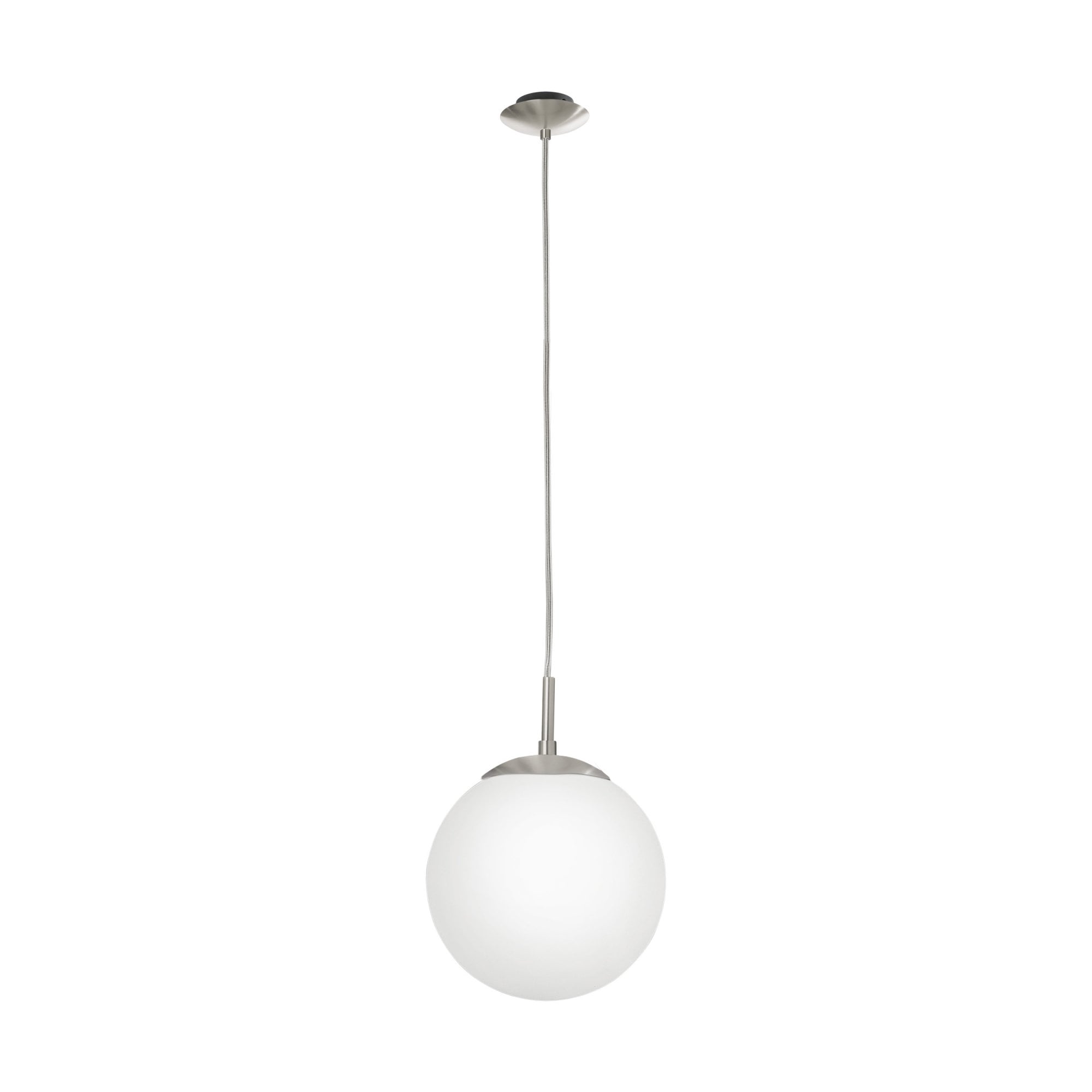 85261 Rondo 200 Opal & Nickel Matt Single Pendant