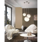 85261 Rondo 200 Opal & Nickel Matt Single Pendant