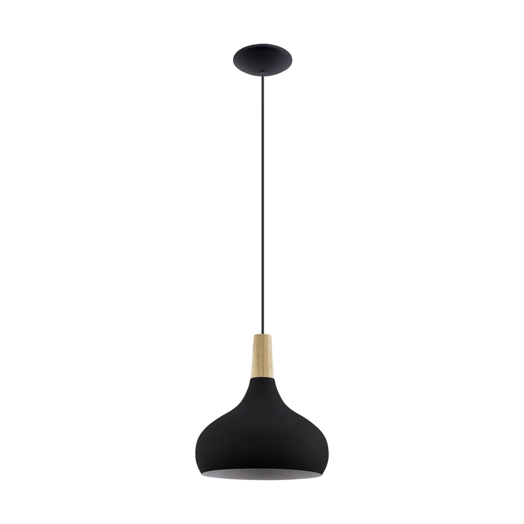 900162 Sabinar Metal/Wood Single Pendant Light