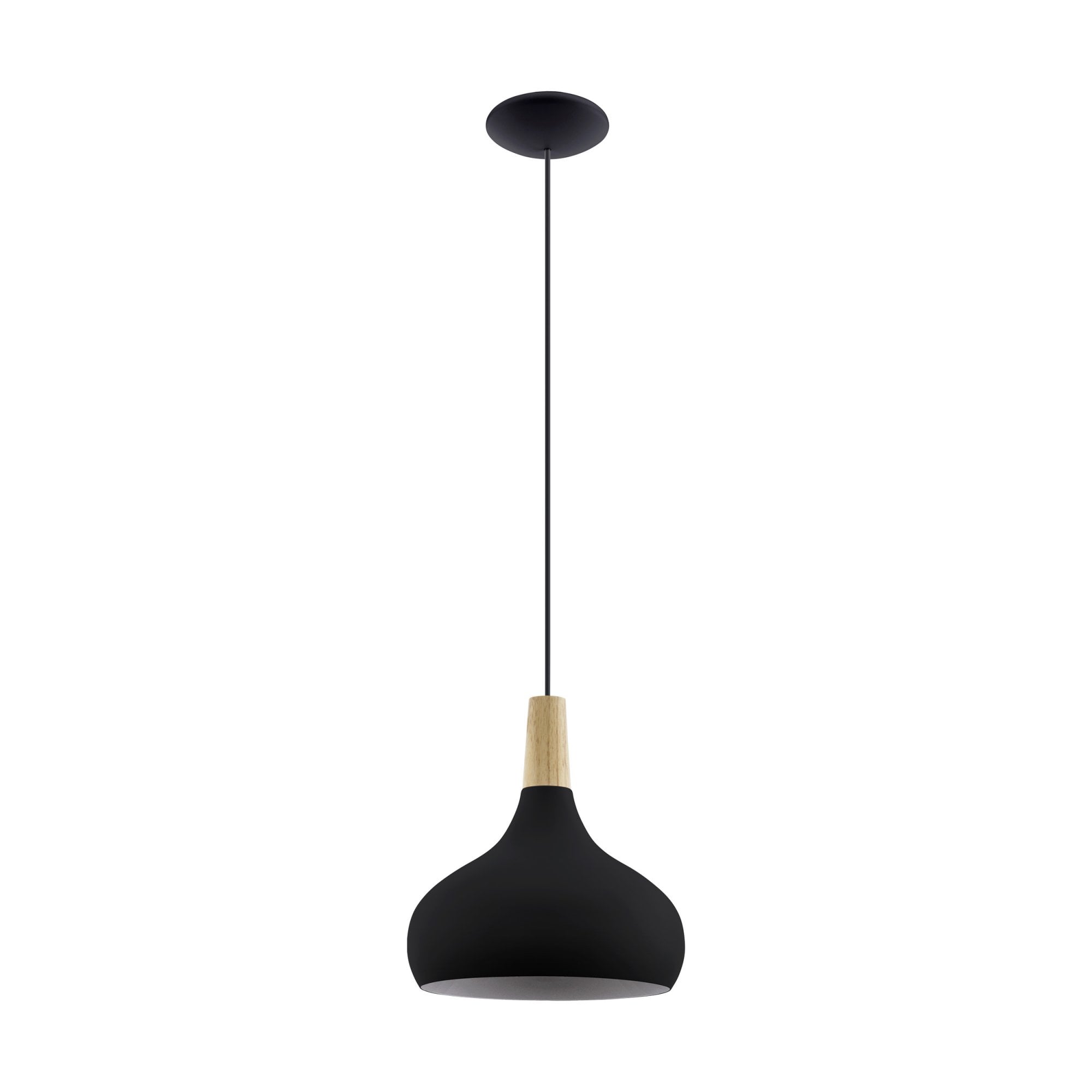 900162 Sabinar Metal/Wood Single Pendant Light