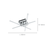 95567 Lasana 1 LED Chrome Contemporary Ceiling/Wall Light