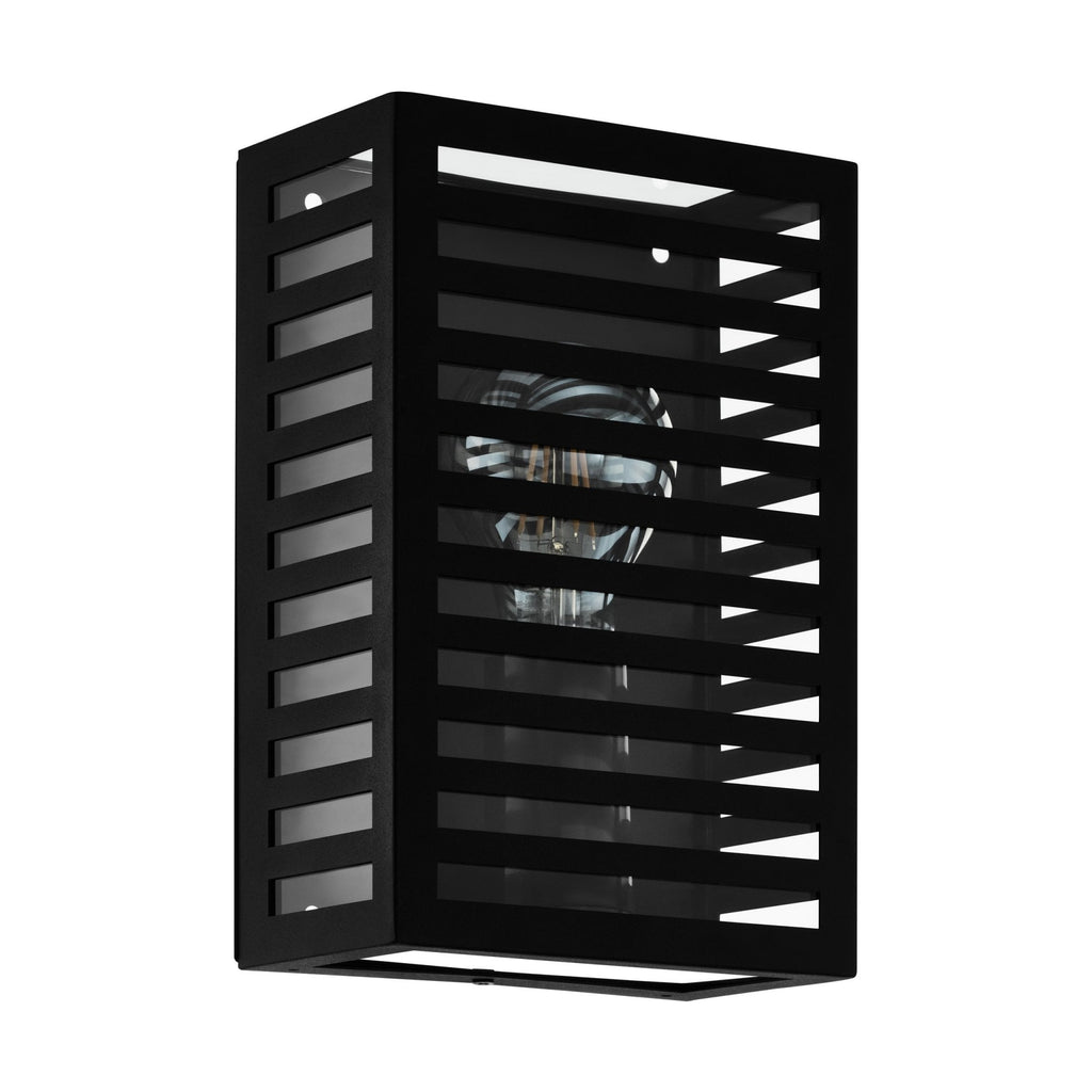 900136 Alamonte 3 Black Caged Outdoor Wall Light