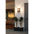 900136 Alamonte 3 Black Caged Outdoor Wall Light