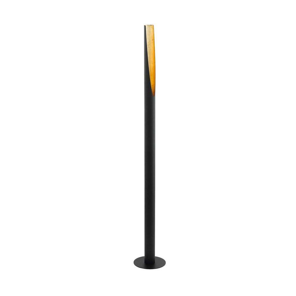 97584 Barbotto Black Steel & Gold Floor Lamp