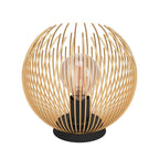 900168 Venezuela Spherical Gold & Black Table Lamp
