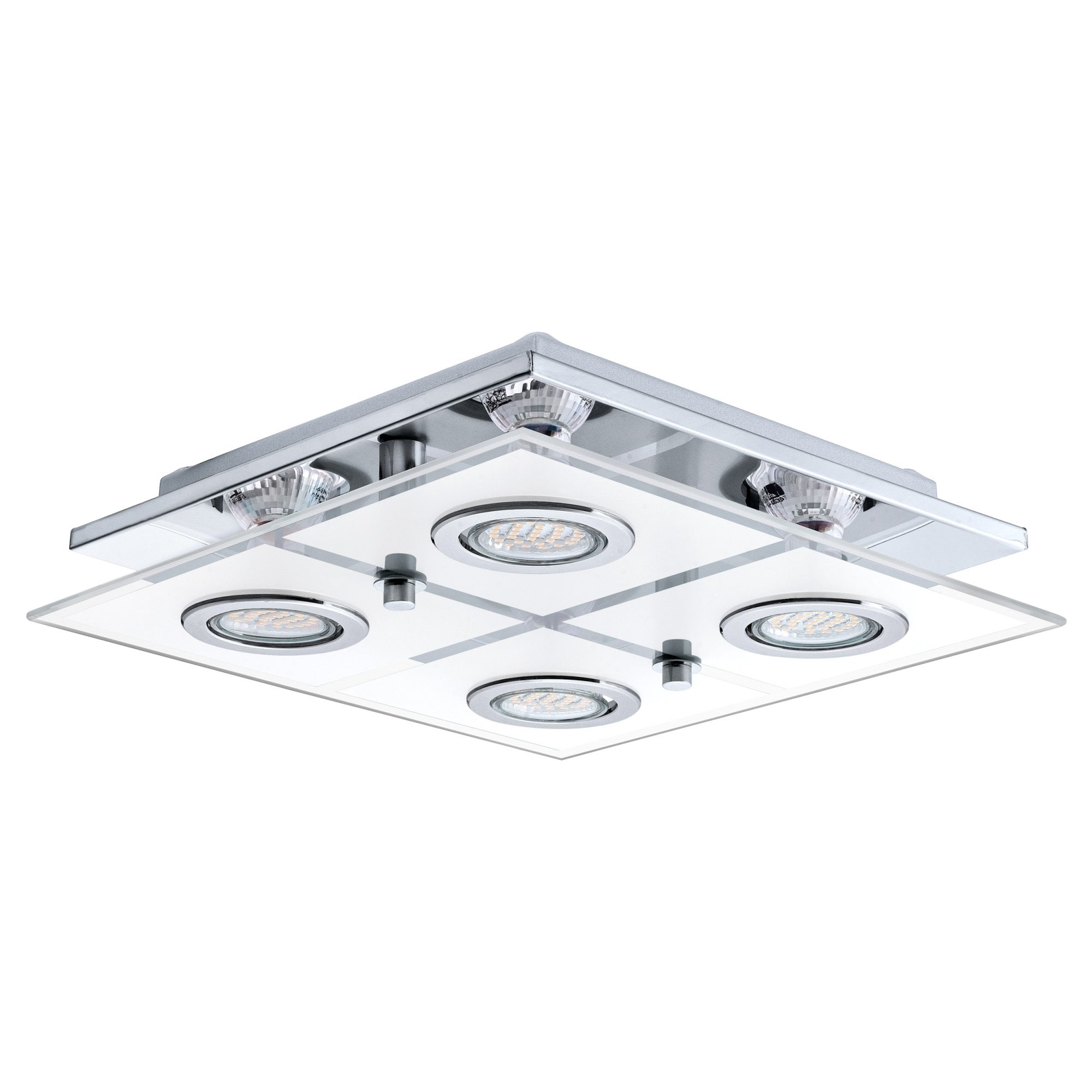 30931 Cabo 4-Light LED Chrome/Satined Ceiling Light
