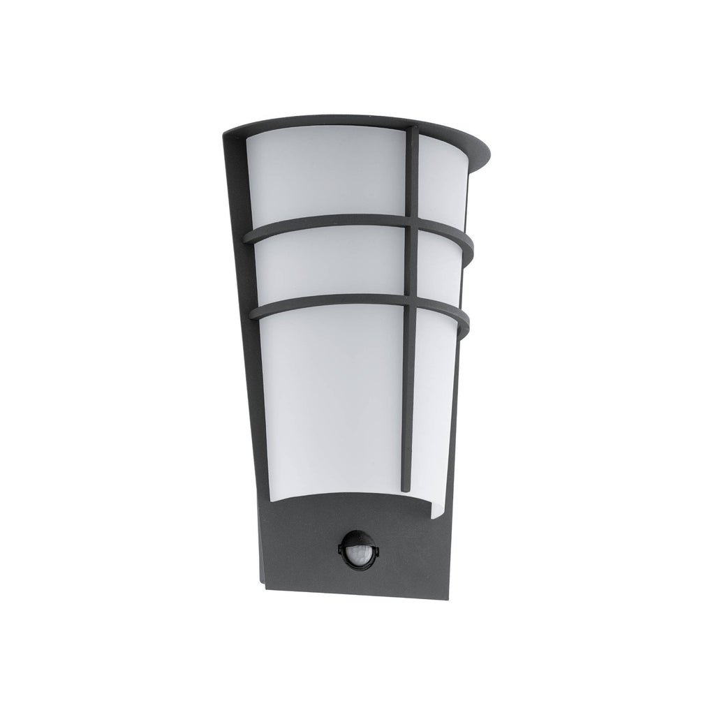 96018 Breganzo 1 LED Black/White Curved Exterior Wall Light