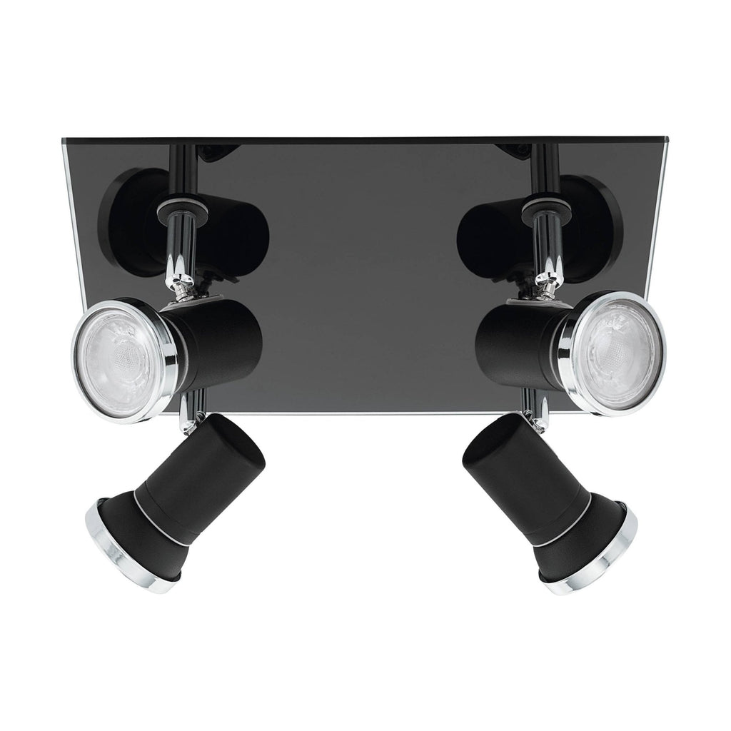 33678 Tamara 1 LED Black 4 light Ceiling Spotlight