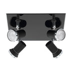 33678 Tamara 1 LED Black 4 light Ceiling Spotlight