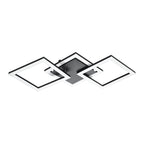 900317 Paranday-Z Black Steel Smart Control, Colour Changing Ceiling Light