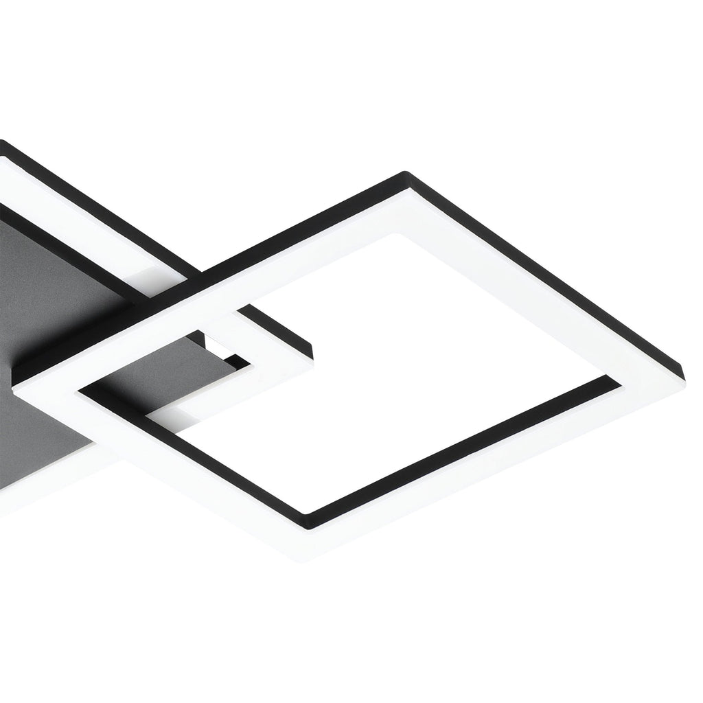 900317 Paranday-Z Black Steel Smart Control, Colour Changing Ceiling Light