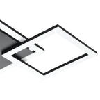 900317 Paranday-Z Black Steel Smart Control, Colour Changing Ceiling Light