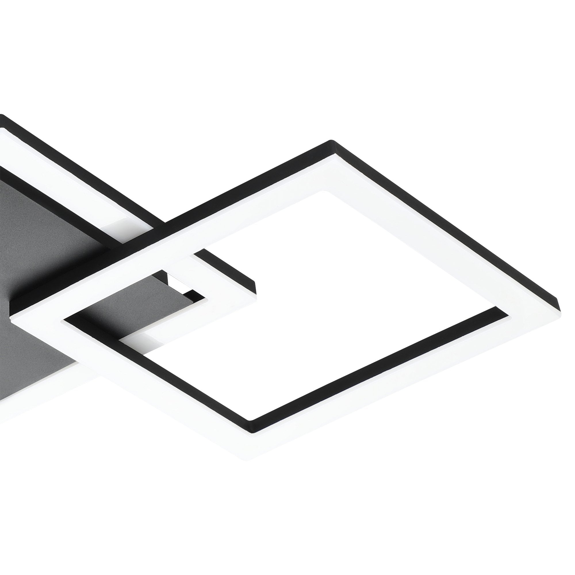 900317 Paranday-Z Black Steel Smart Control, Colour Changing Ceiling Light